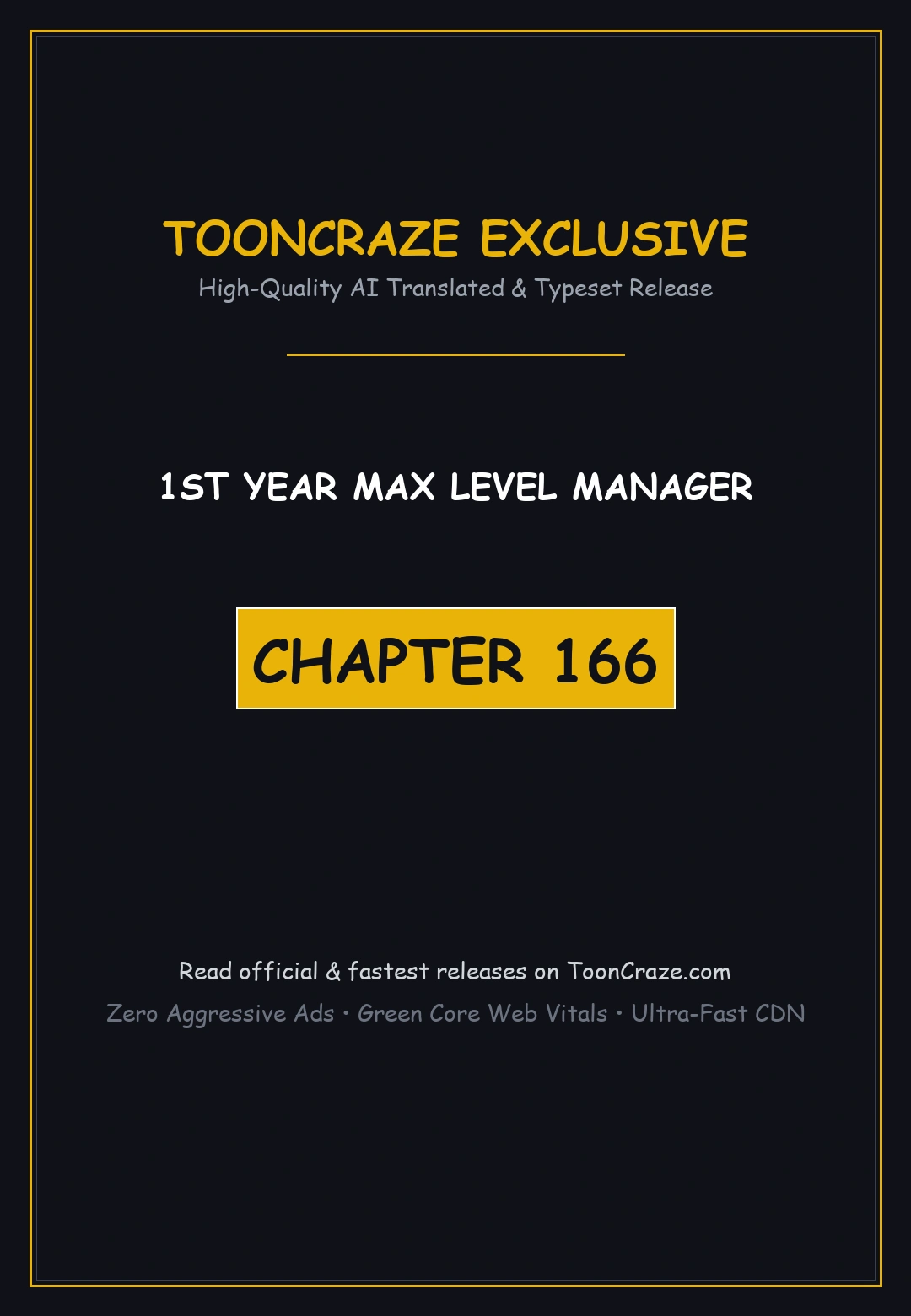 1st year Max Level Manager Episode 166 - Page 1