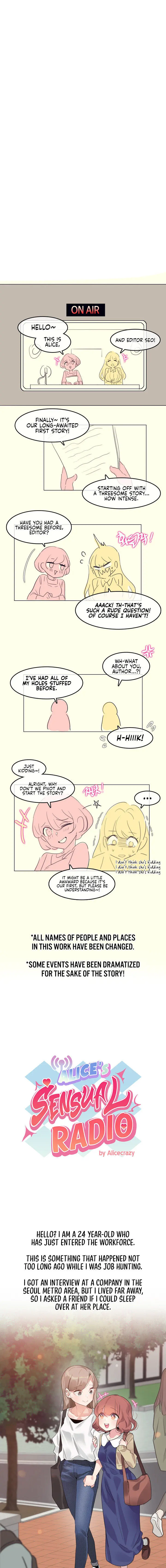 Alice’s Feeling Radio Episode 1 - Page 1