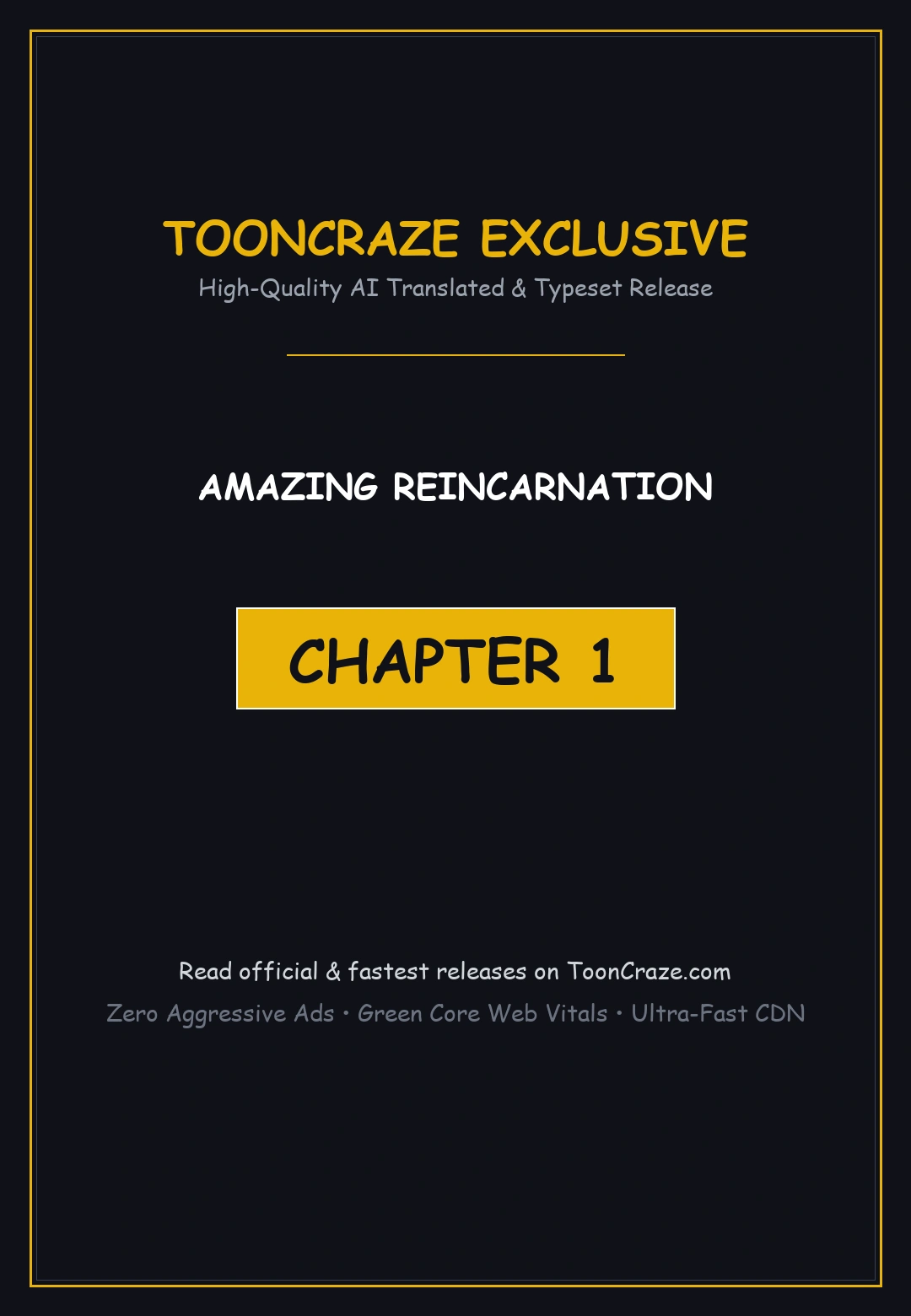 Amazing Reincarnation Episode 1 - Page 1
