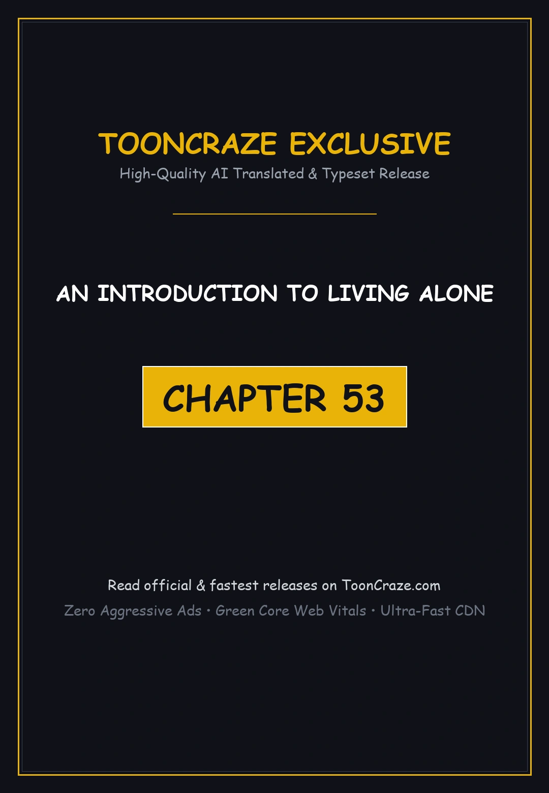 An Introduction to Living Alone Episode 53 - Page 1