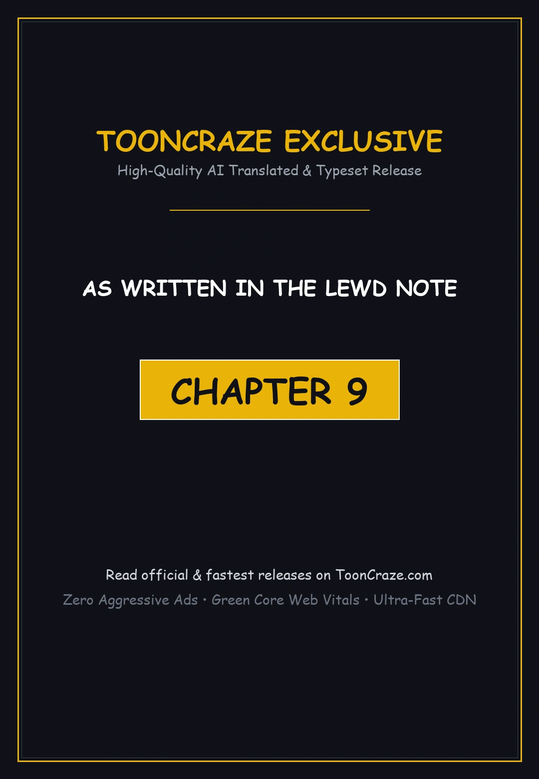 As Written in the Lewd Note Episode 9 - Page 1