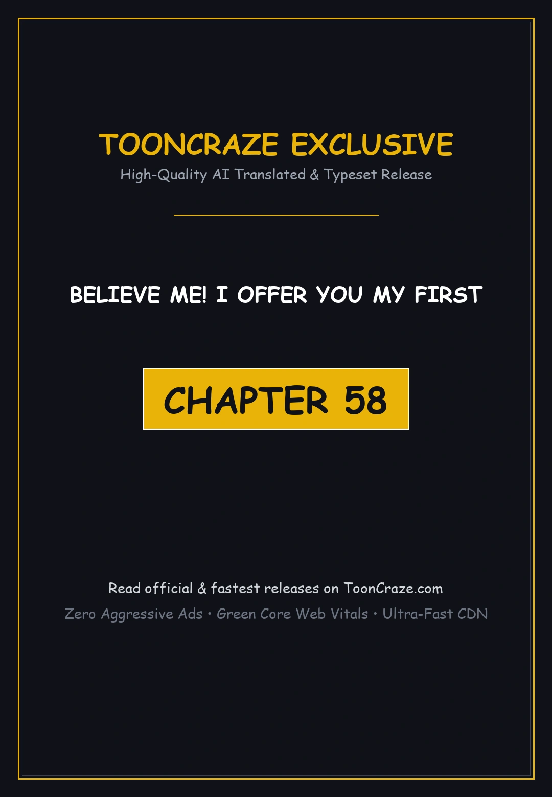 Believe Me! I Offer You My First Episode 58 - Page 1