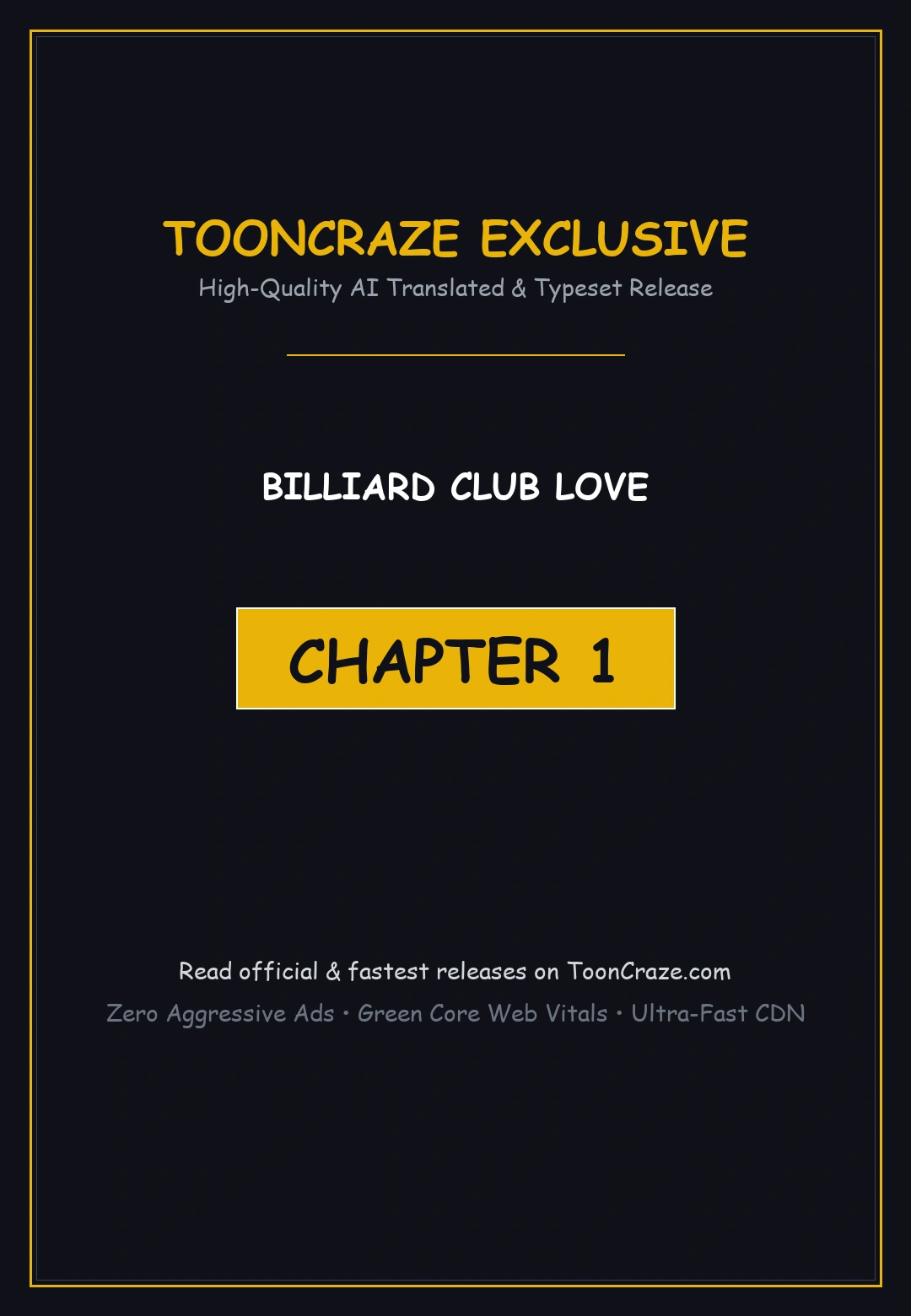 Billiard Club Love Episode 1 - Page 1