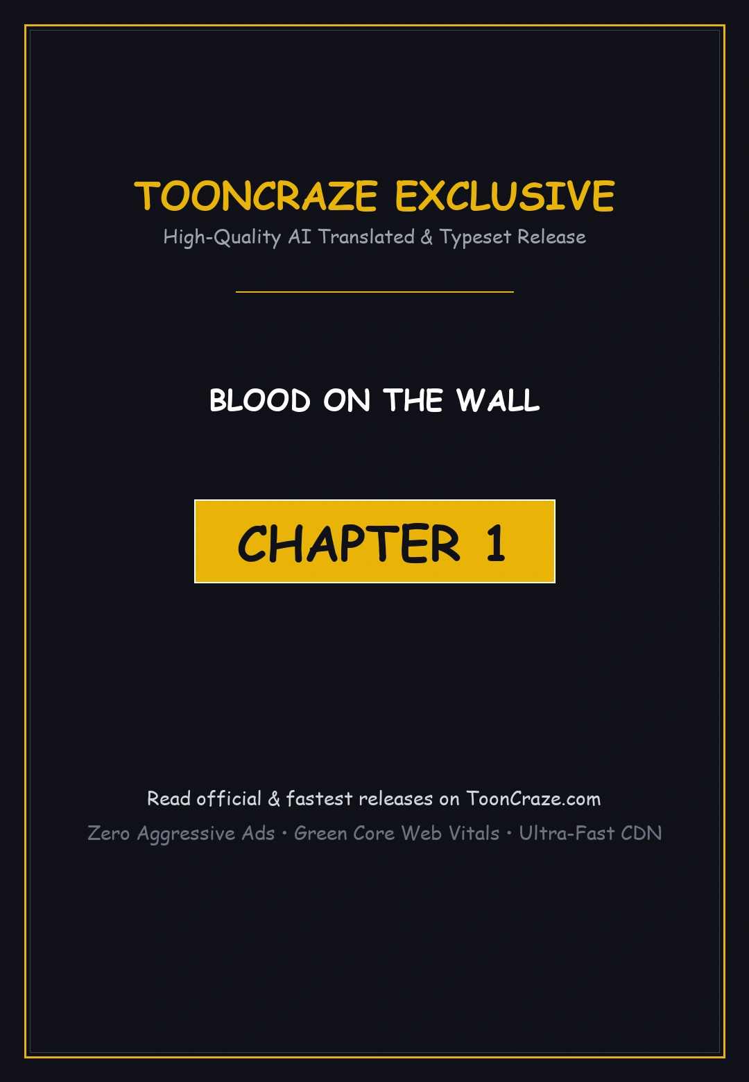 Blood on the wall Episode 1 - Page 1