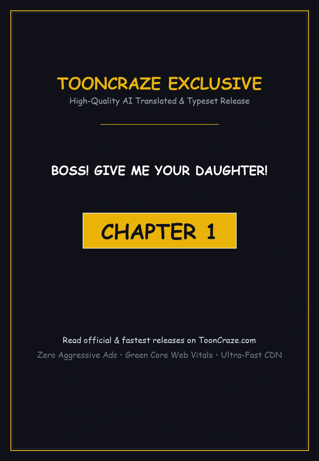 Boss! Give me your daughter! Episode 1 - Page 1