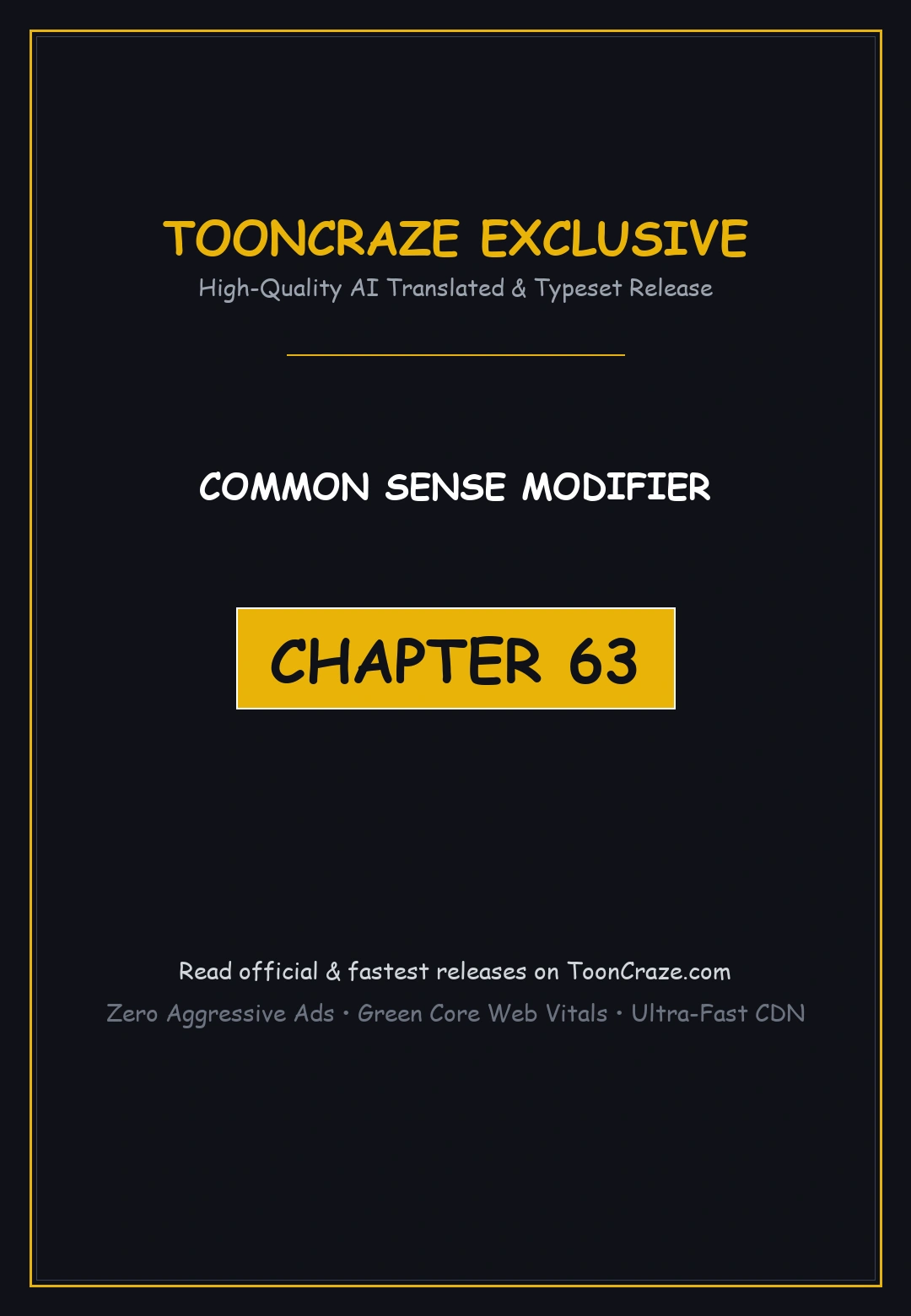Common Sense Modifier Episode 63 - Page 1