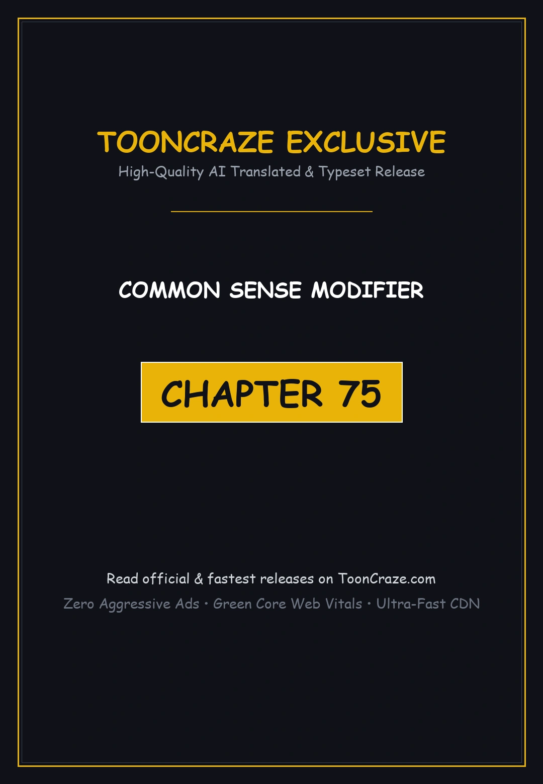 Common Sense Modifier Episode 75 - Page 1