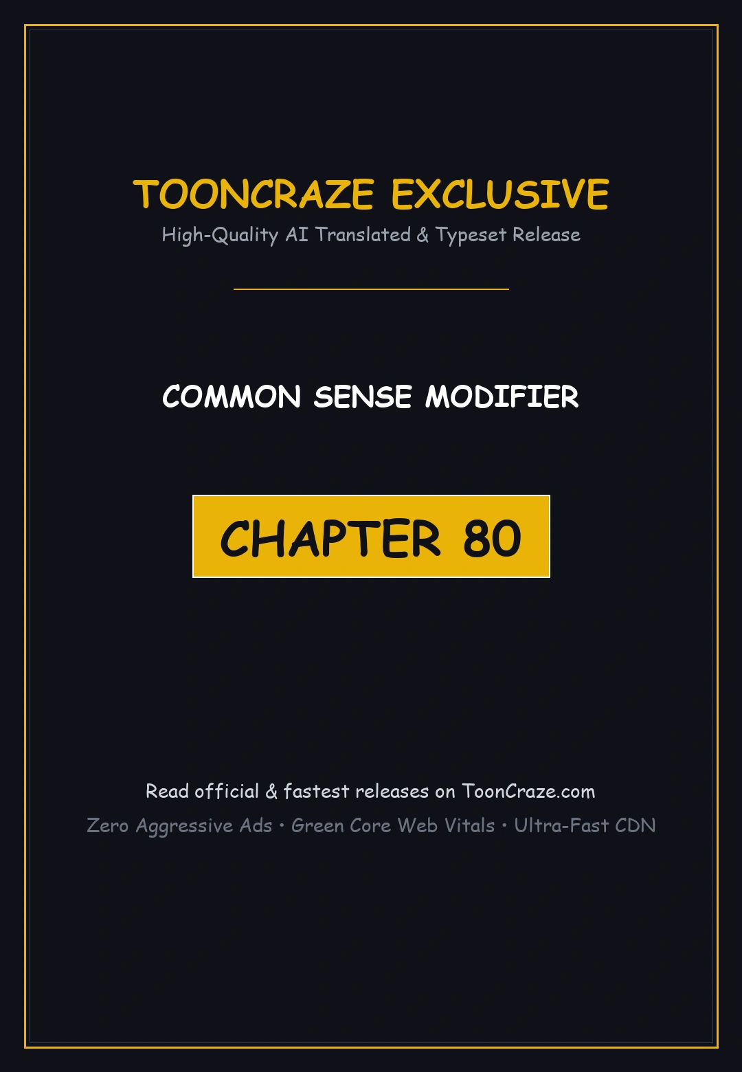 Common Sense Modifier Episode 80 - Page 1