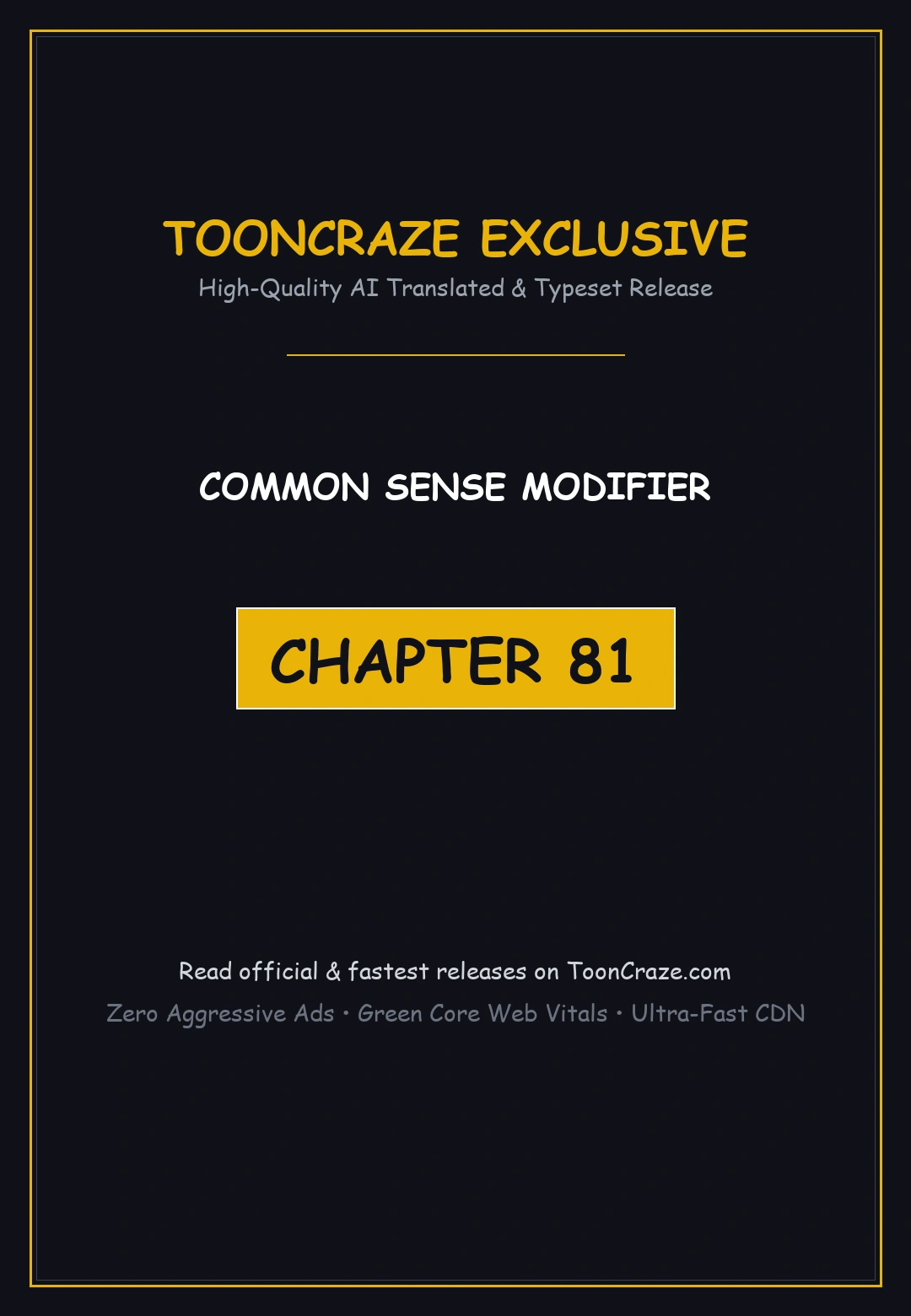 Common Sense Modifier Episode 81 - Page 1