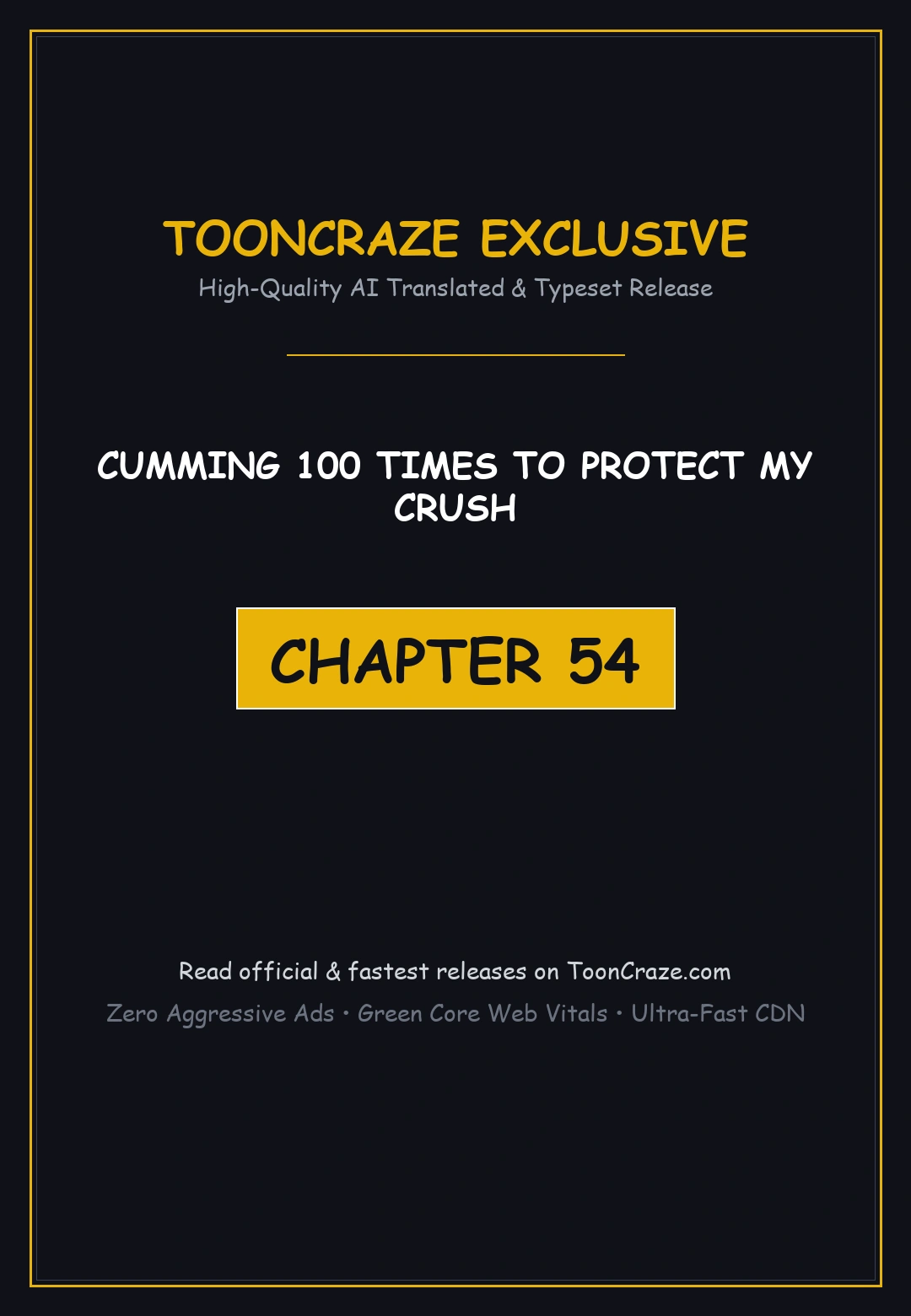 Cumming 100 Times To Protect My Crush Episode 54 - Page 1