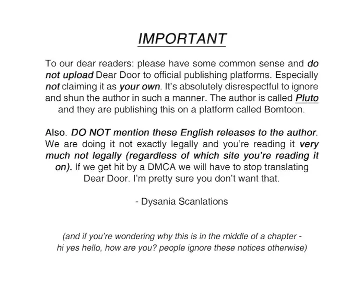 Dear Door Episode 21 - Page 1