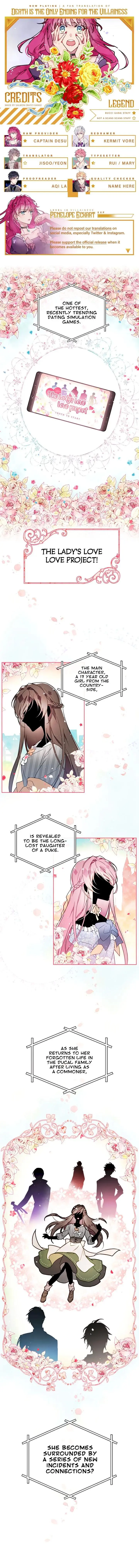 Death Is The Only Ending For The Villainess Episode 0 - Page 1