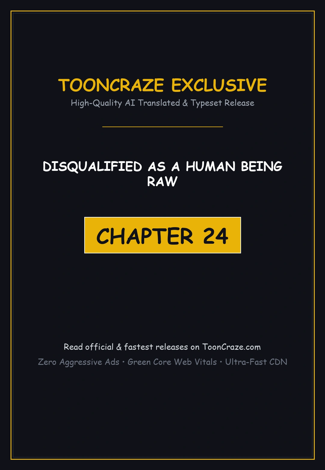 Disqualified as a Human Being Raw Episode 24 - Page 1