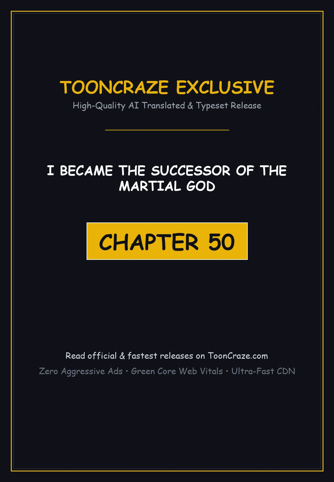 I Became the Successor of the Martial God Episode 50 - Page 1