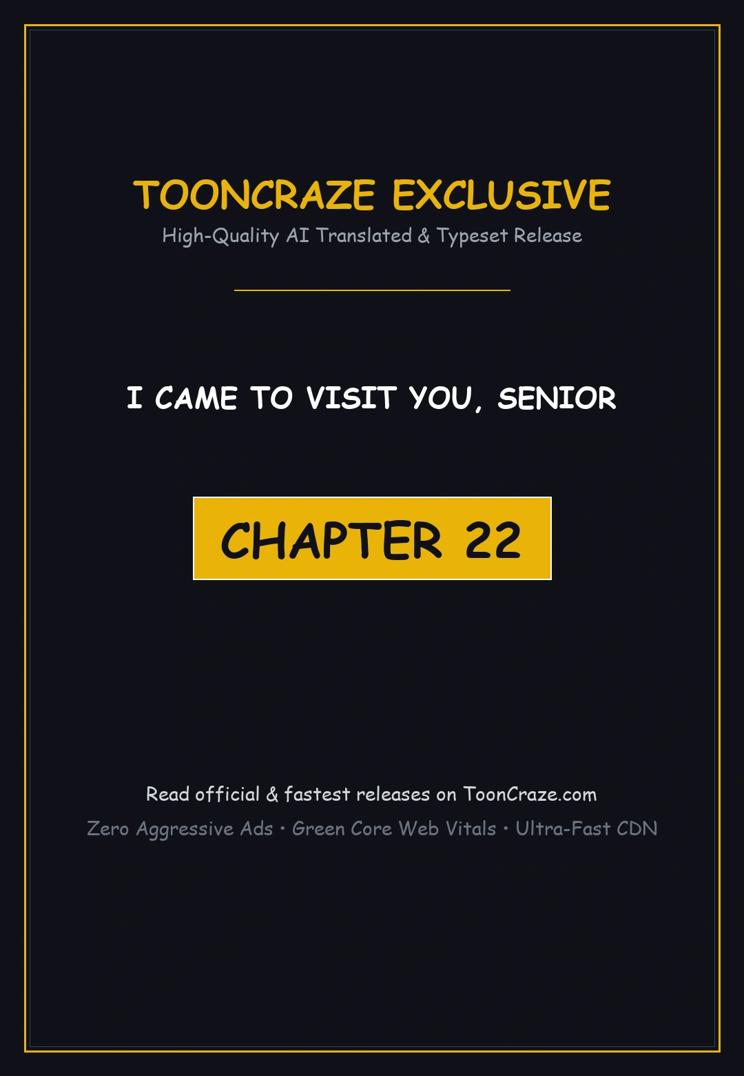 I Came to Visit You, Senior Episode 22 - Page 1