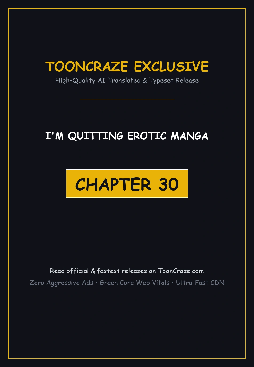 I'm Quitting Erotic Manga Episode 30 - Page 1