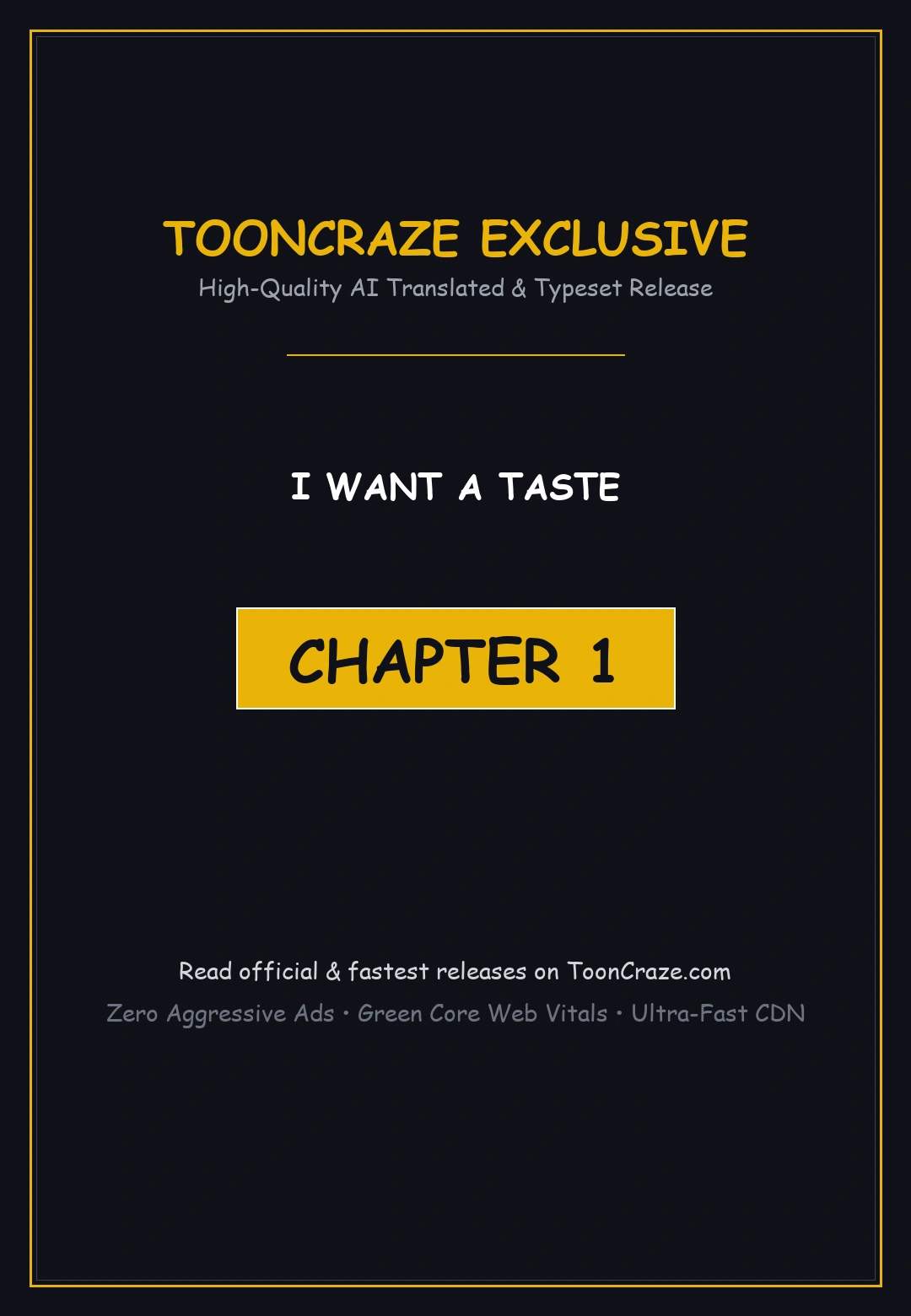 I Want A Taste Episode 1 - Page 1