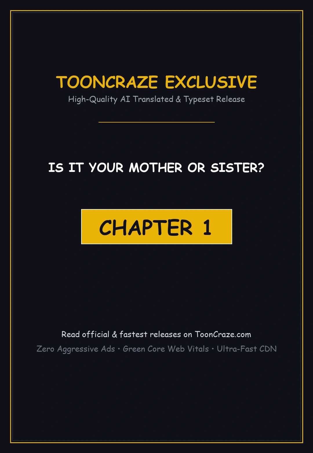 Is It Your Mother or Sister? Episode 1 - Page 1