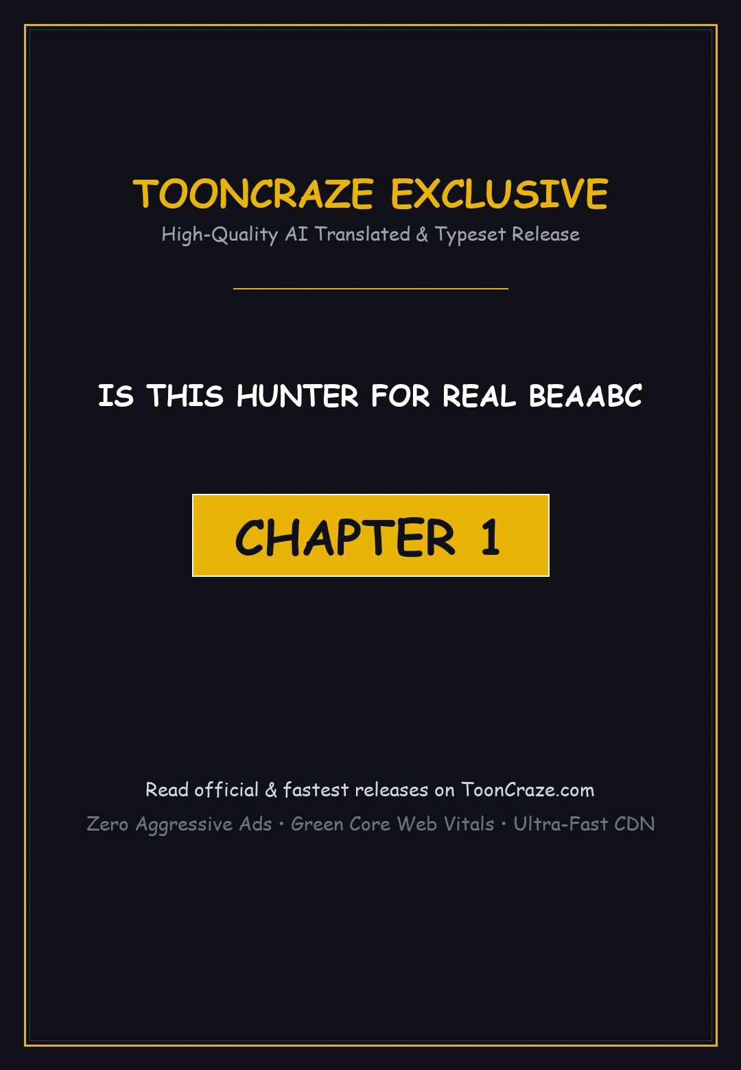 Is this Hunter for Real? Episode 1 - Page 1