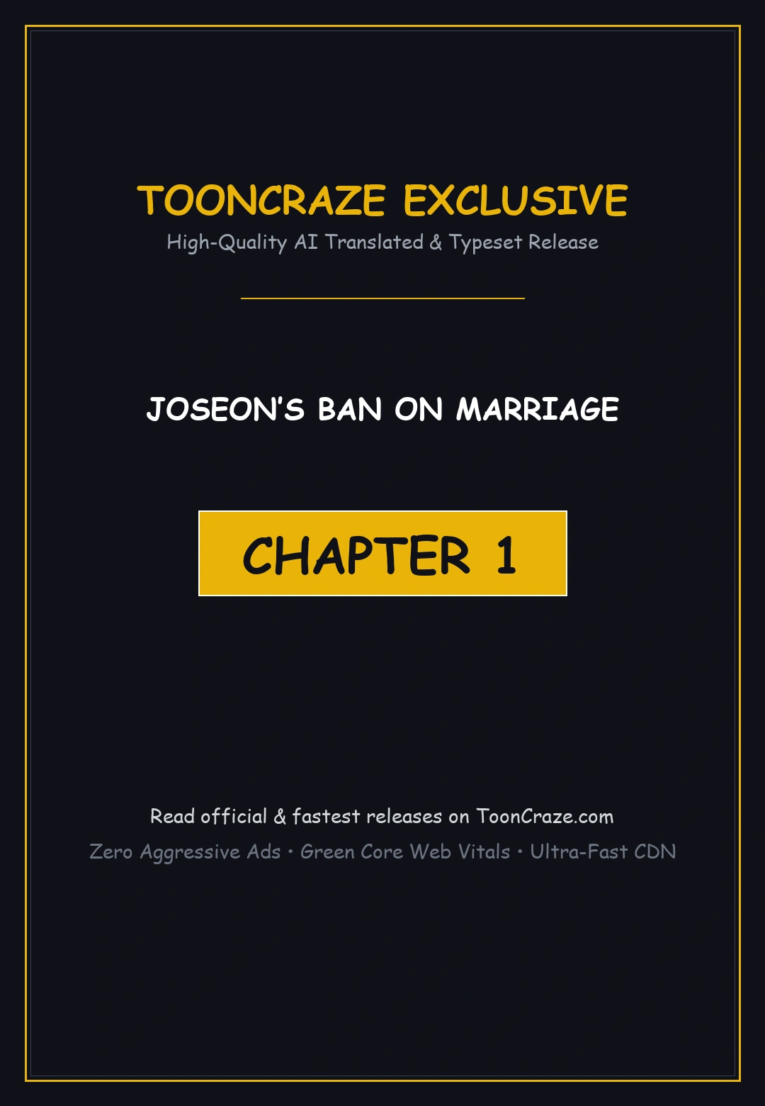 Joseon’s Ban On Marriage Episode 1 - Page 1