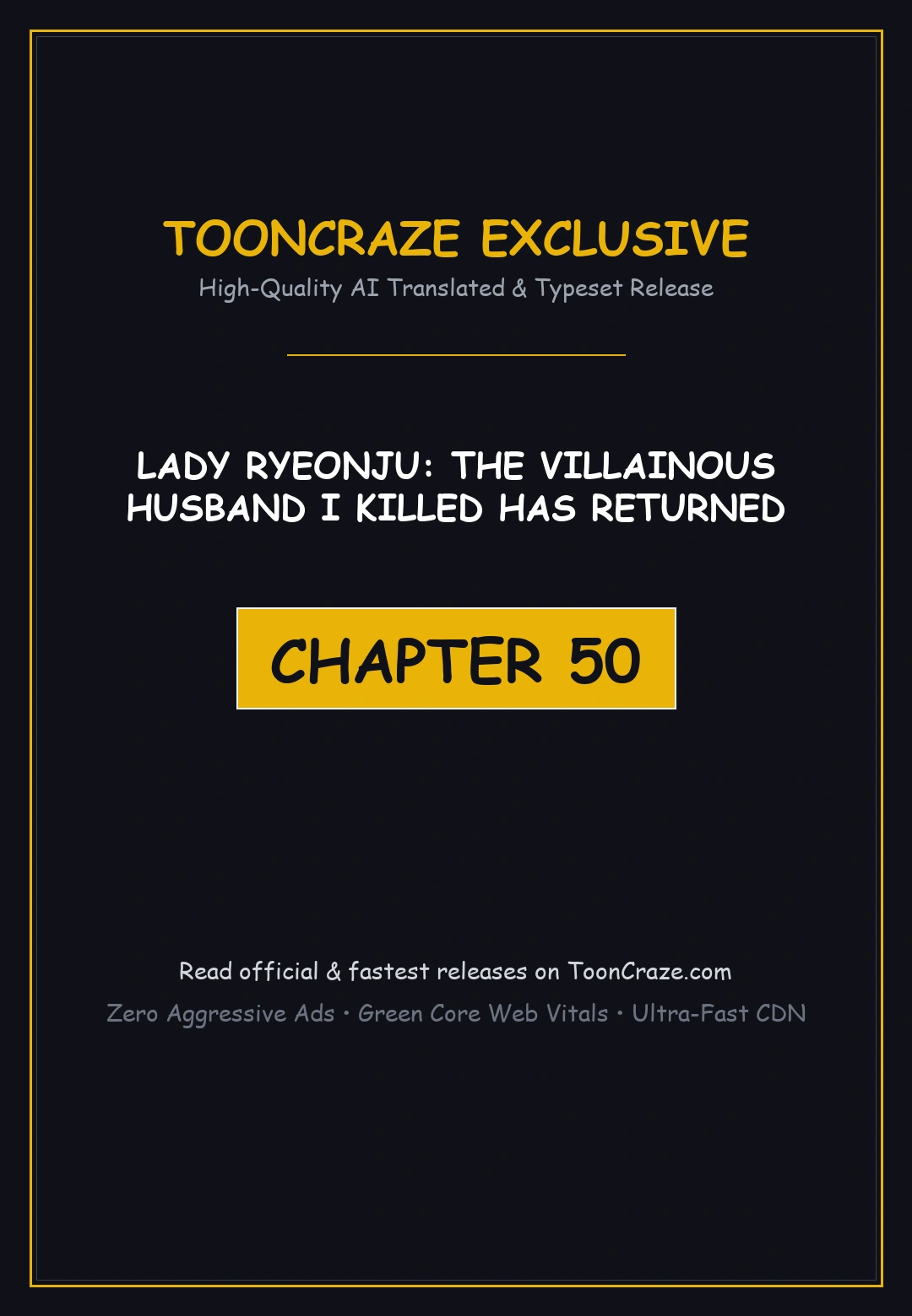 Lady Ryeonju: The Villainous Husband I Killed Has Returned Episode 50 - Page 1