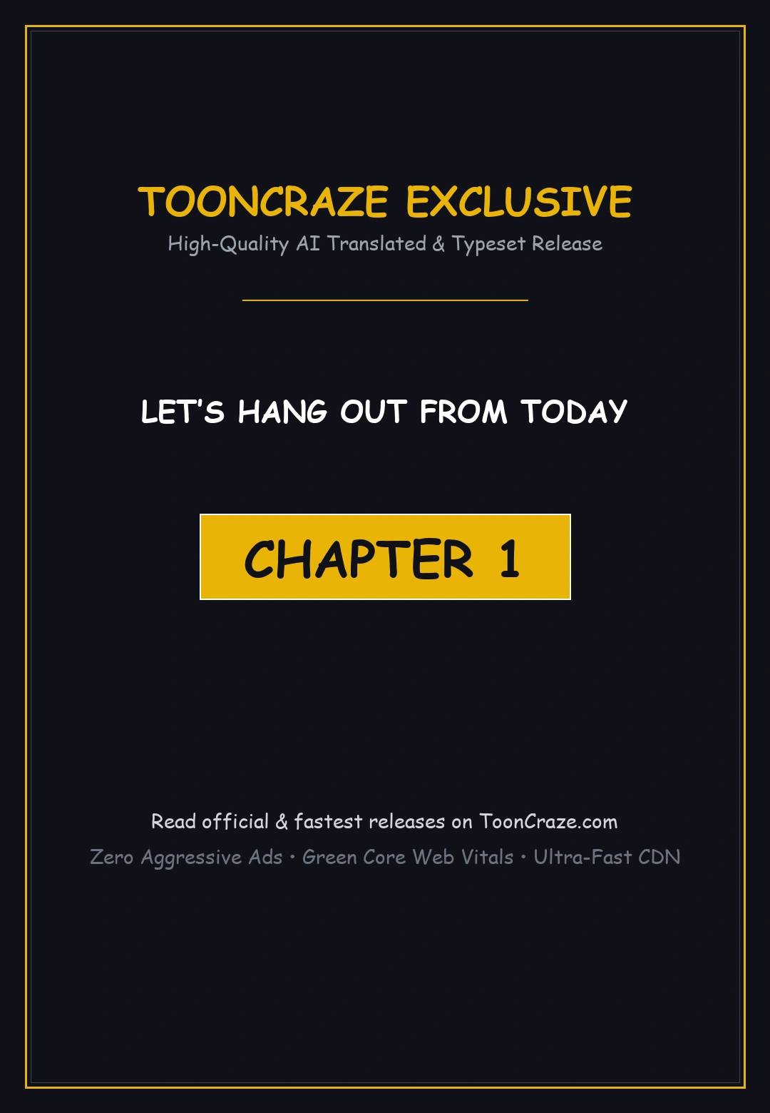 Let’s Hang Out from Today Episode 1 - Page 1