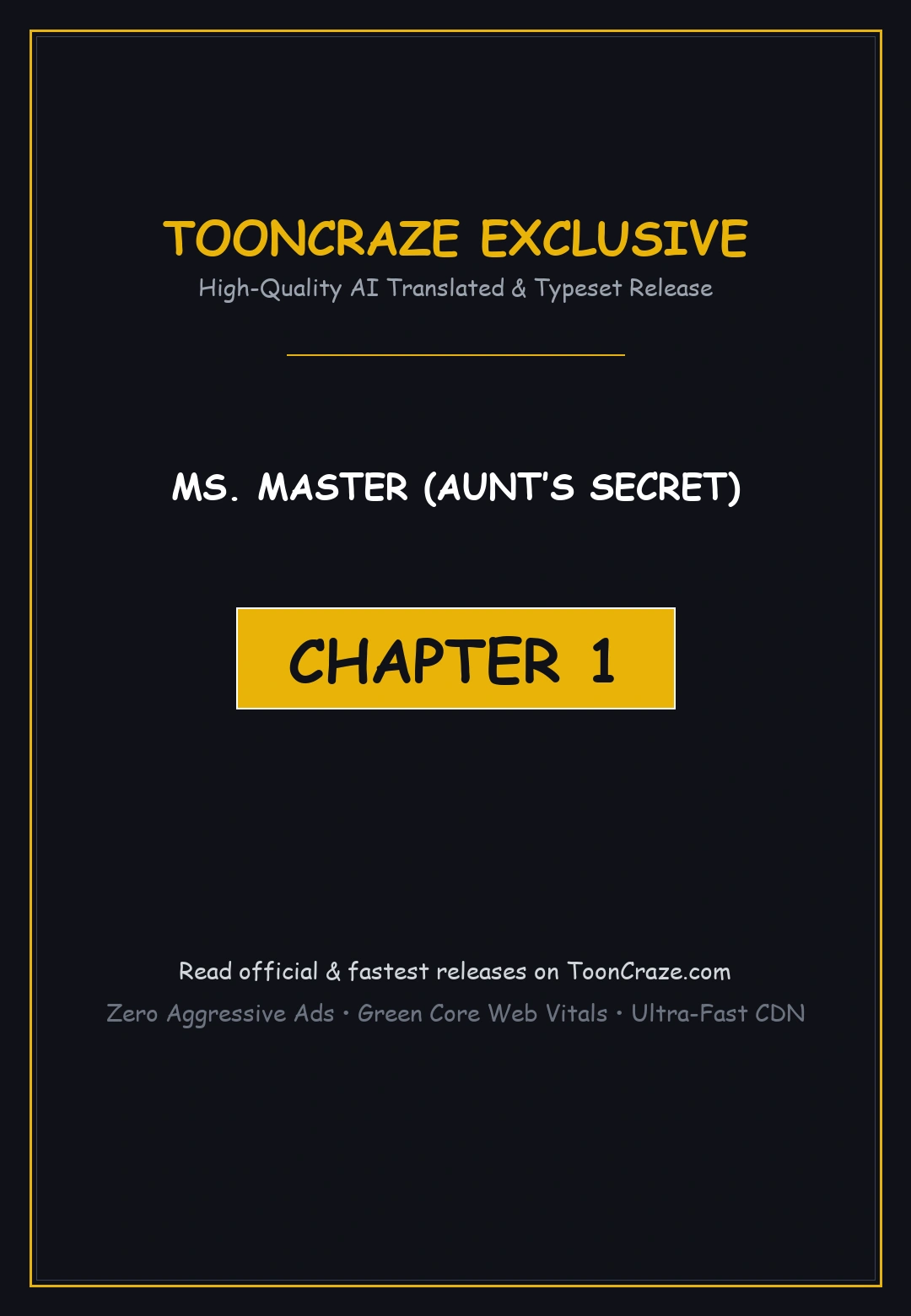 Ms. Master (Aunt’s Secret) Episode 1 - Page 1