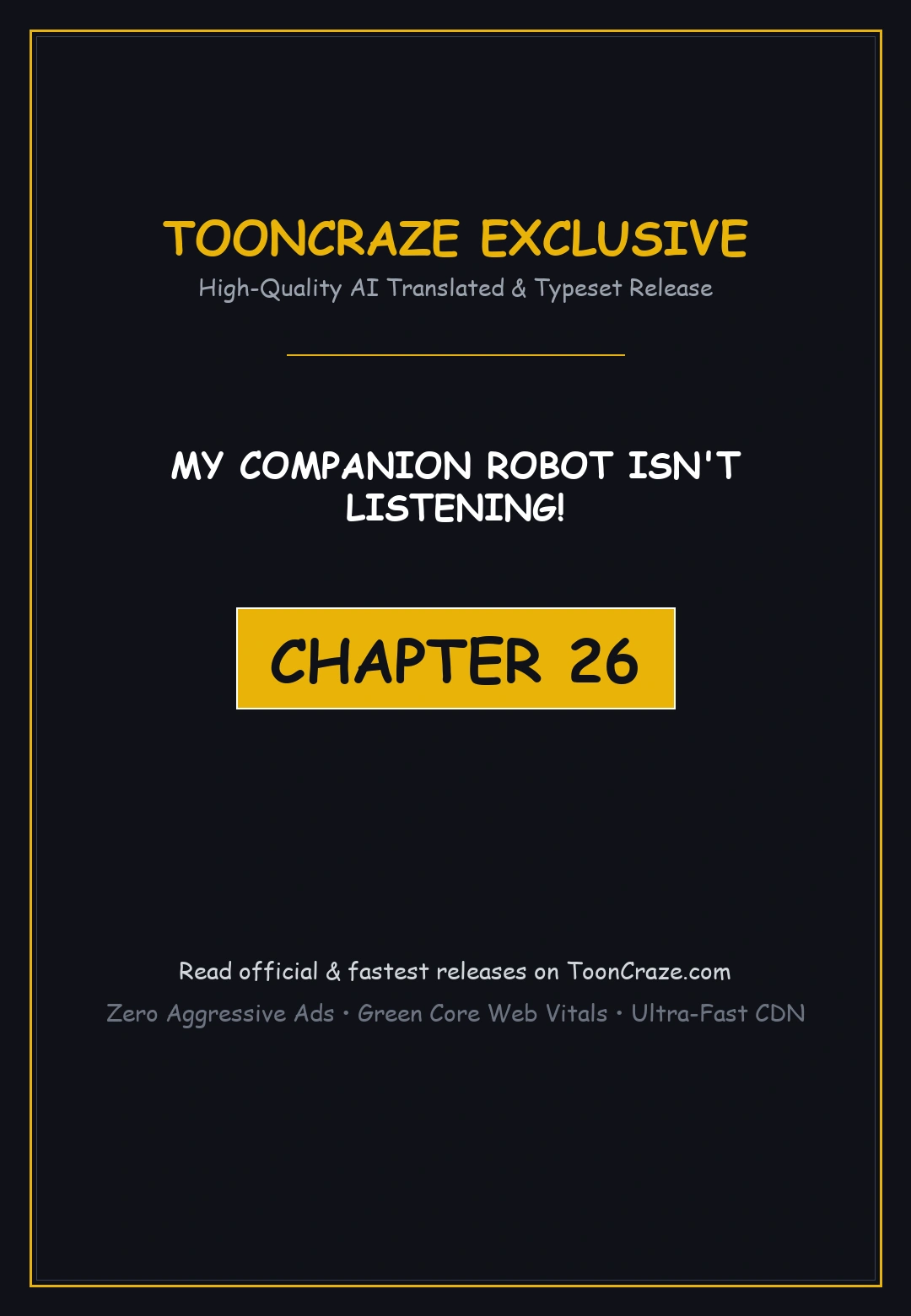 My Companion Robot Isn't Listening! Episode 26 - Page 1