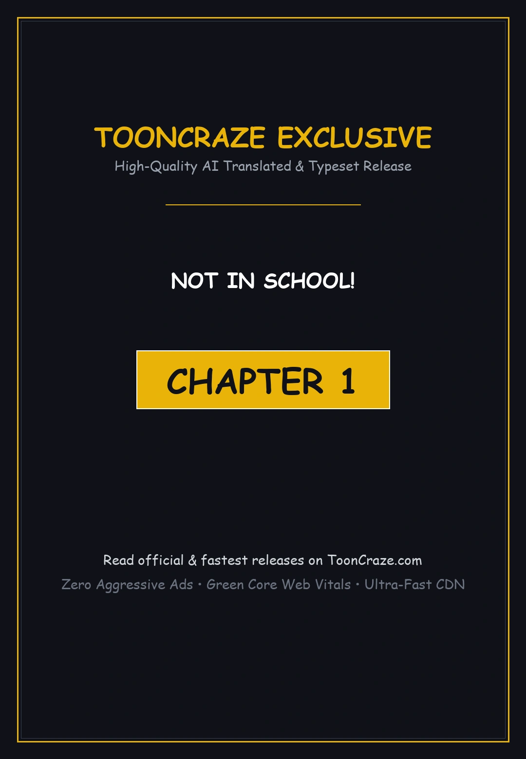 Not in school! Episode 1 - Page 1