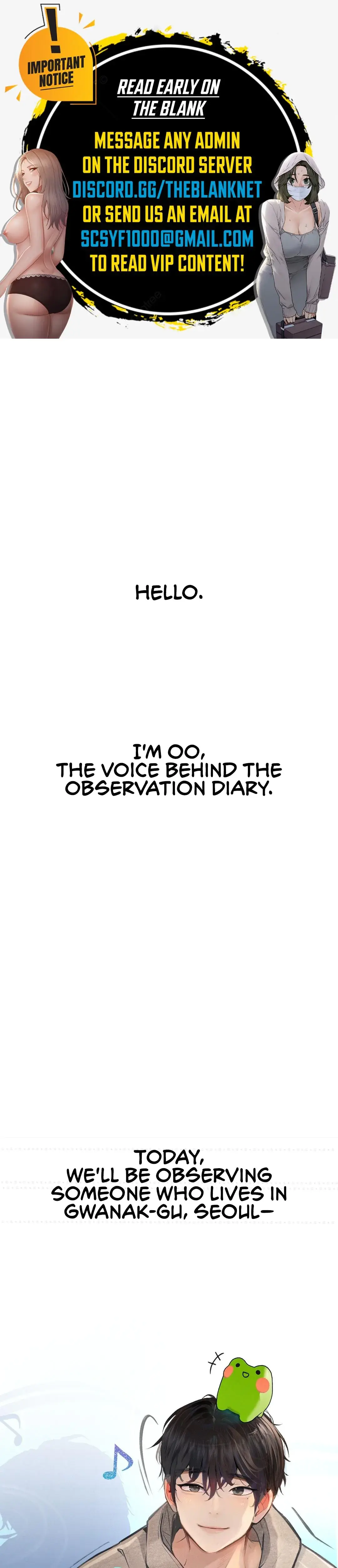 Observation Diary Episode 16 - Page 1