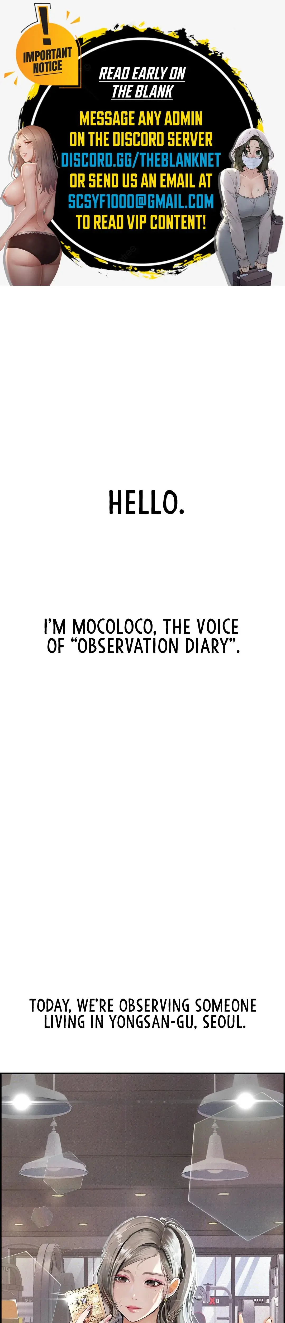 Observation Diary Episode 18 - Page 1