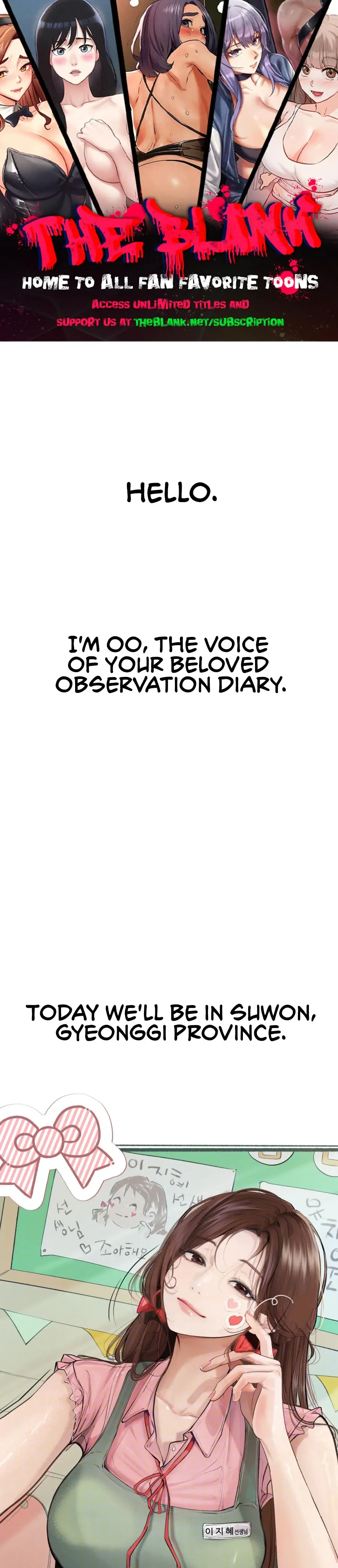 Observation Diary Episode 20 - Page 1