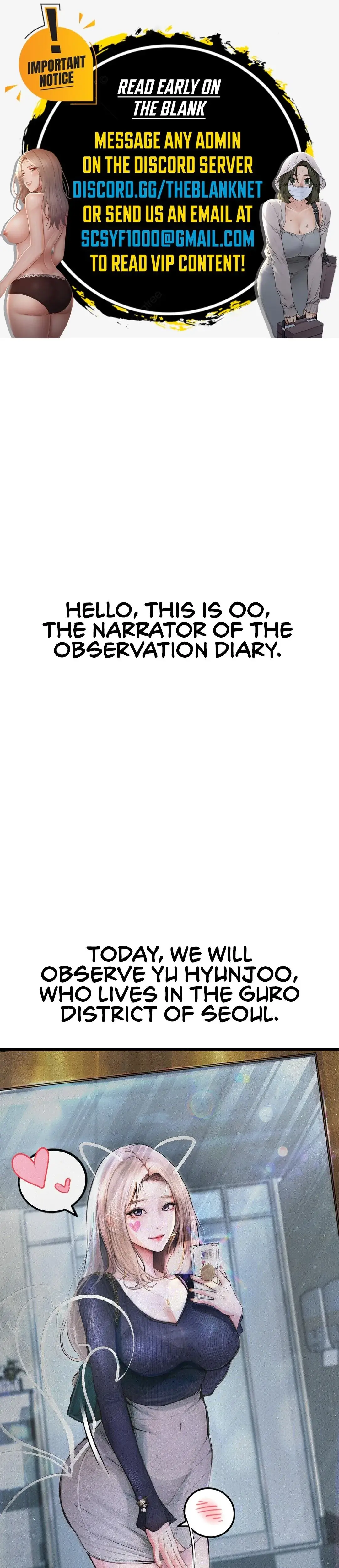 Observation Diary Episode 3 - Page 1