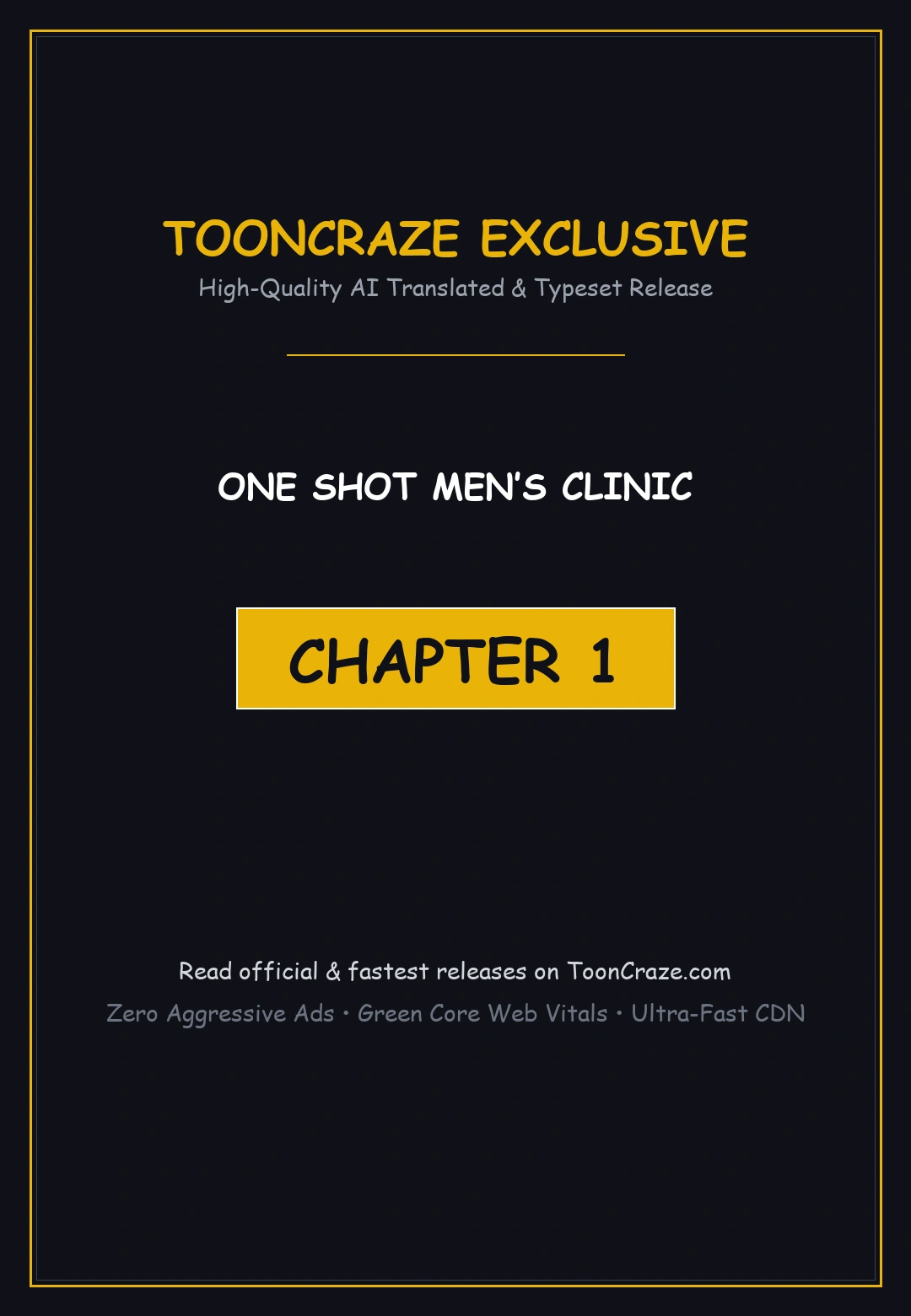 One Shot Men’s Clinic Episode 1 - Page 1