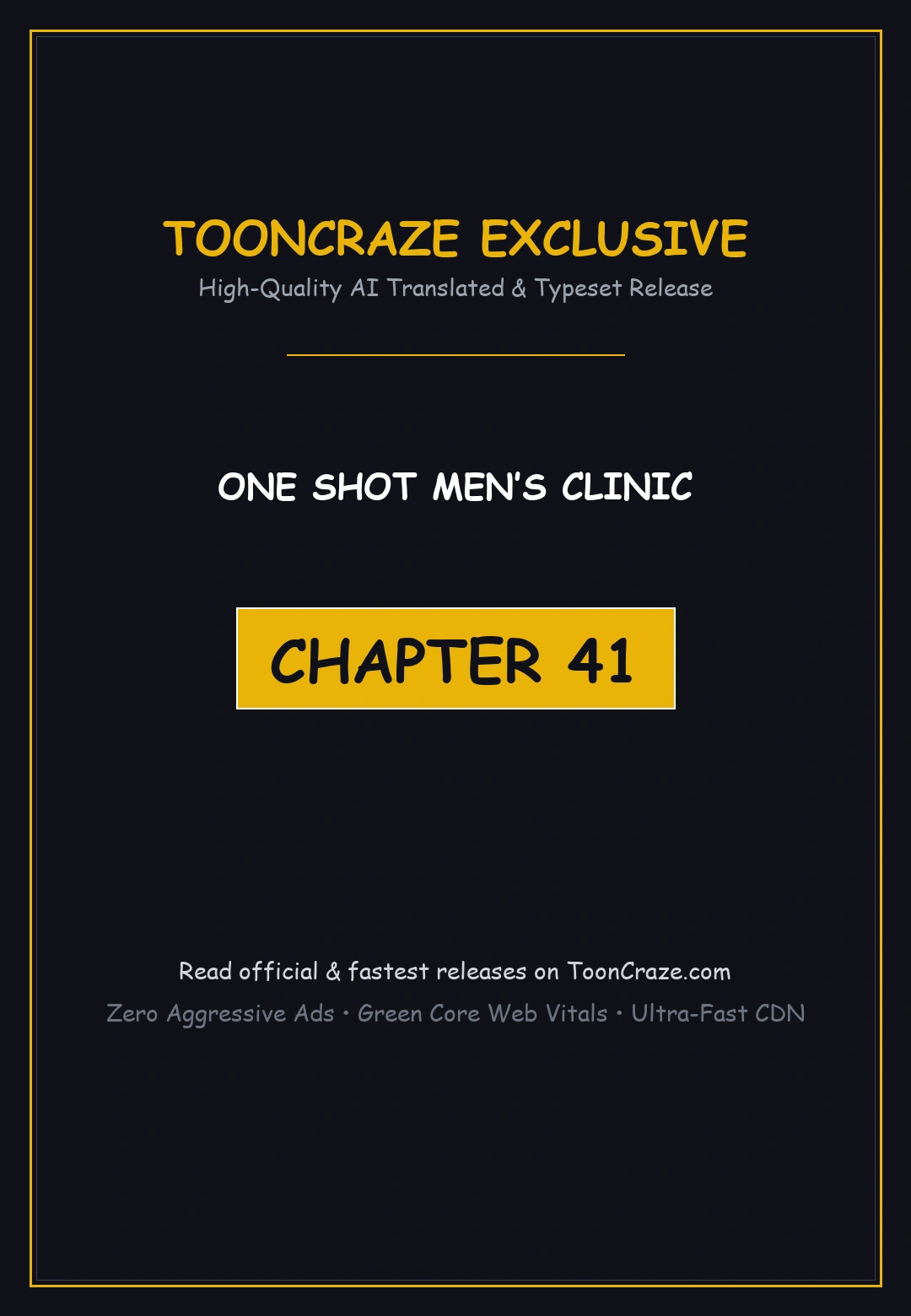 One Shot Men’s Clinic Episode 41 - Page 1