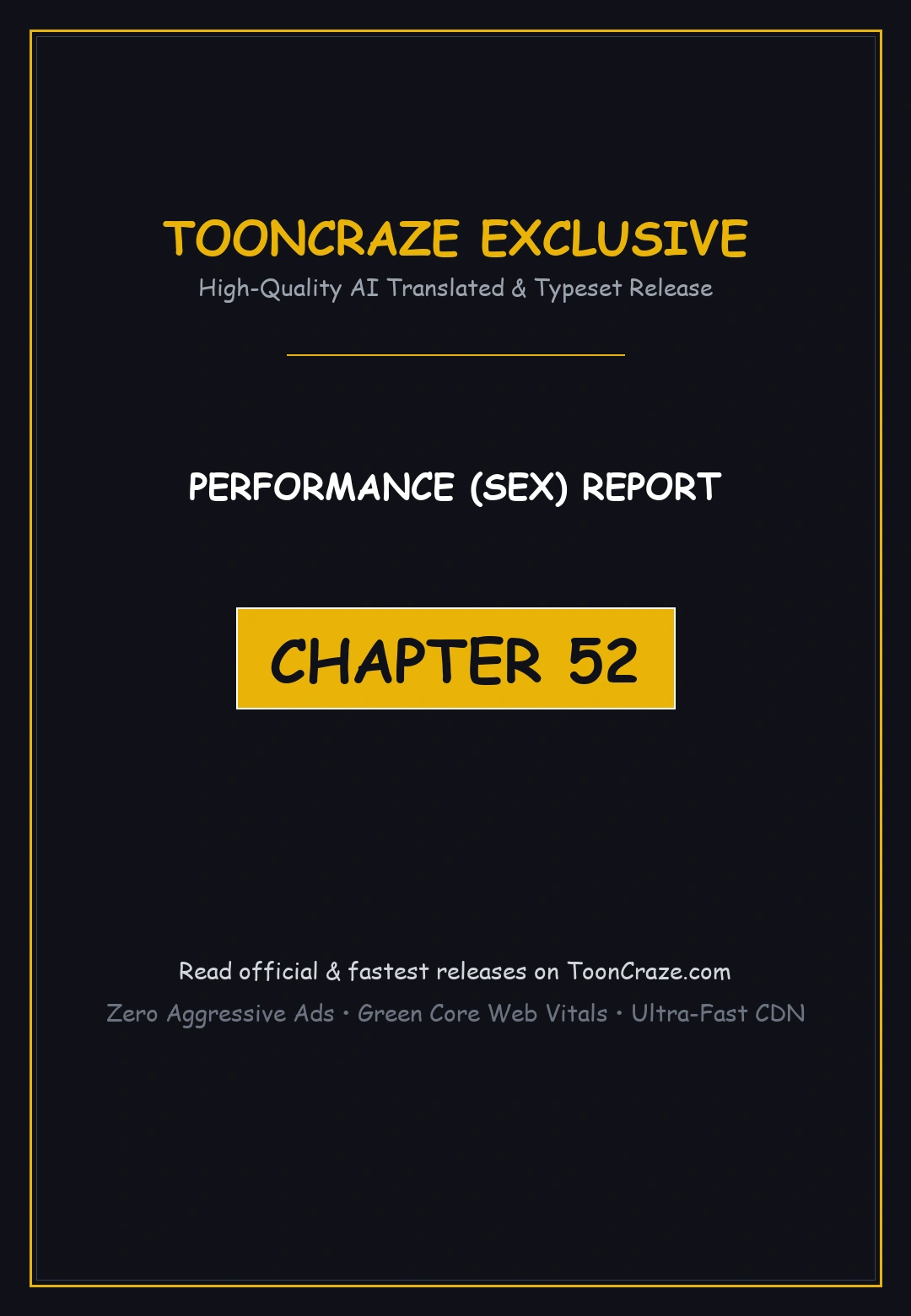 Performance (Sex) Report Episode 52 - Page 1