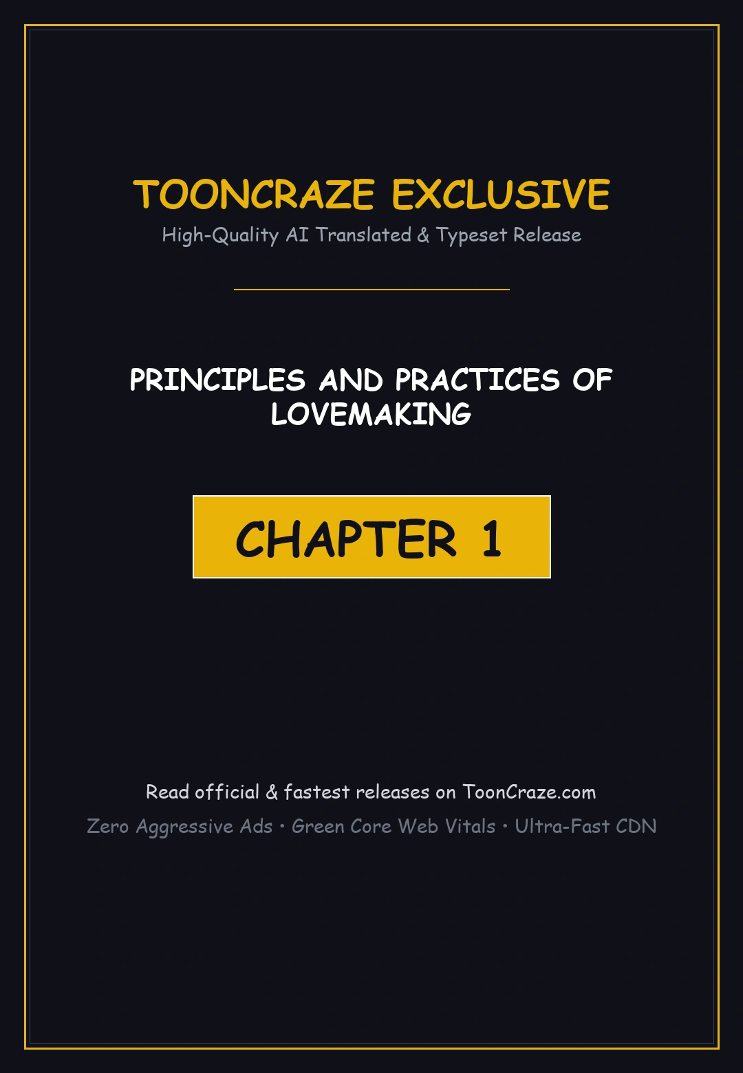 Principles and Practices of Lovemaking Episode 1 - Page 1