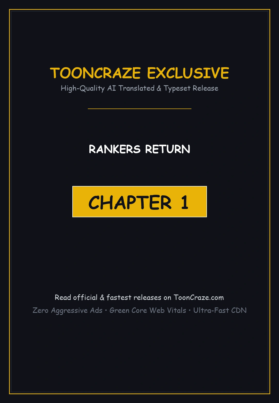 Ranker’s Return Episode 1 - Page 1