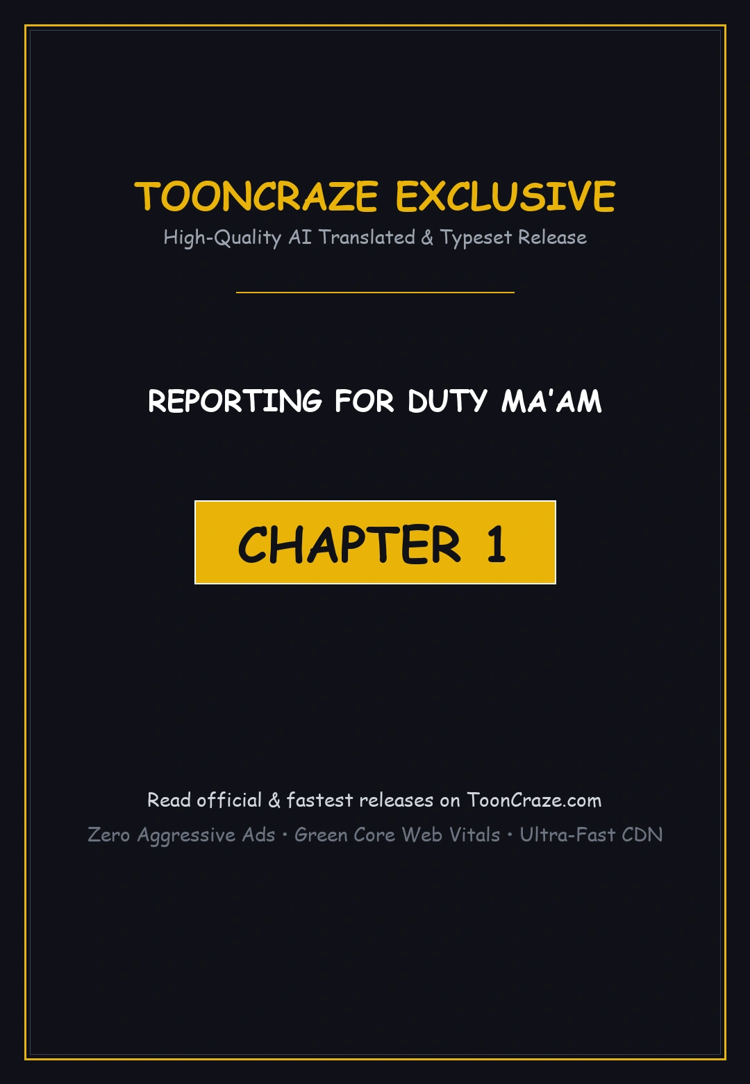 Reporting For Duty Ma’Am Episode 1 - Page 1