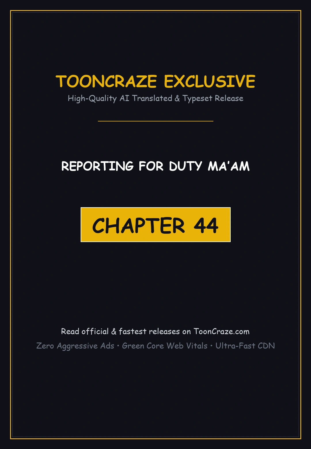 Reporting For Duty Ma’Am Episode 44 - Page 1