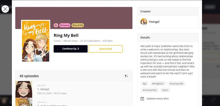 Ring My Bell Episode 1 - Page 1