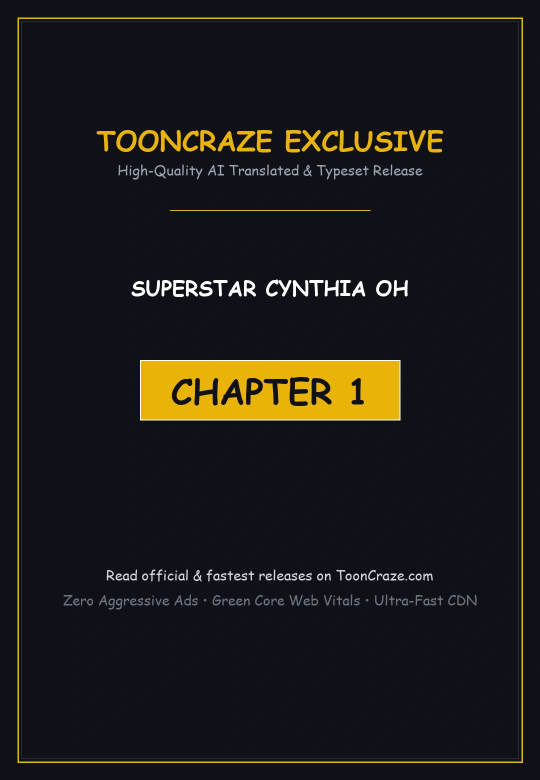 Superstar Cynthia Oh Episode 1 - Page 1