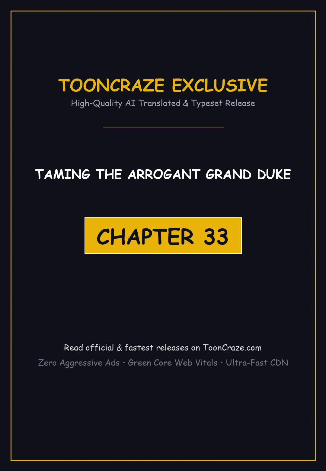 Taming the Arrogant Grand Duke Episode 33 - Page 1