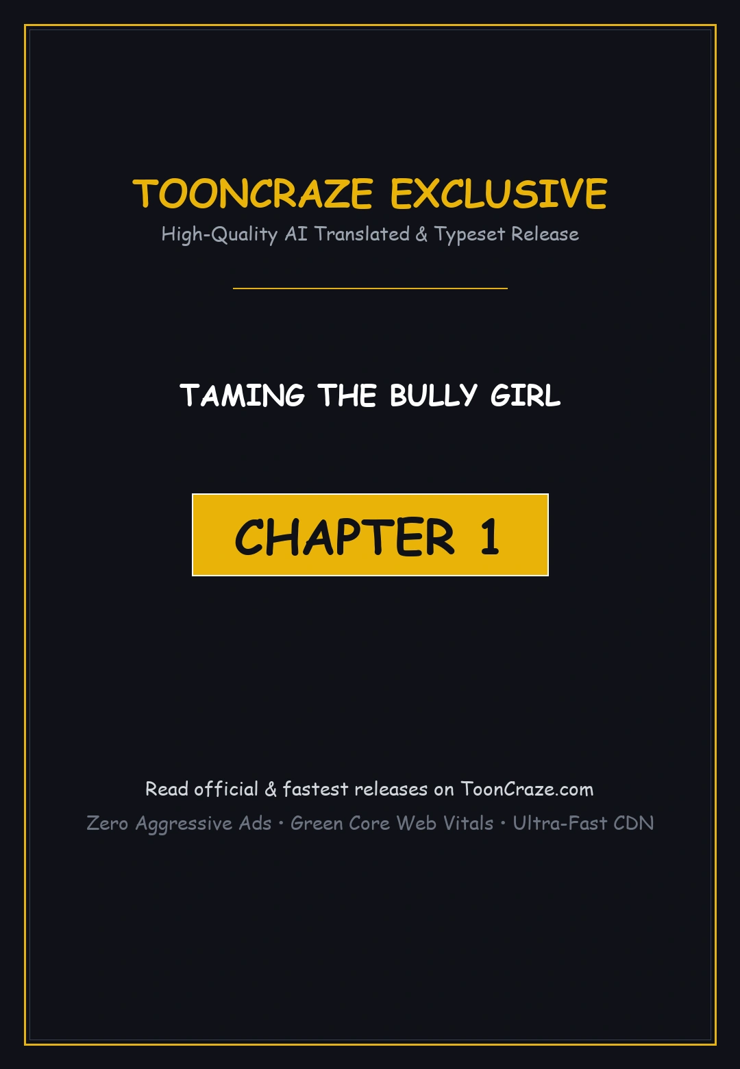 Taming the Bully Girl Episode 1 - Page 1