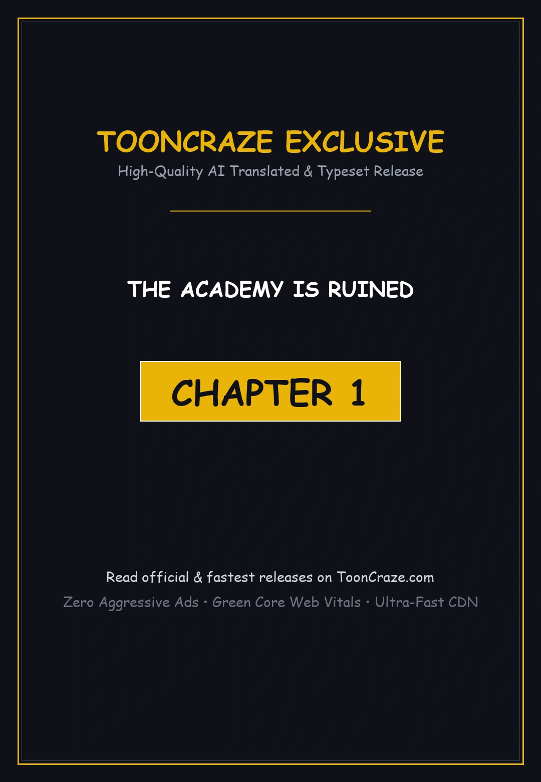 The Academy Is Ruined Episode 1 - Page 1