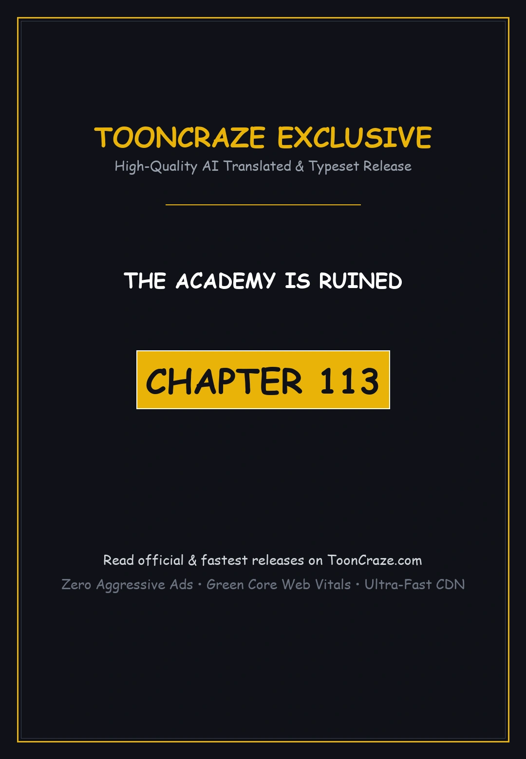 The Academy Is Ruined Episode 113 - Page 1