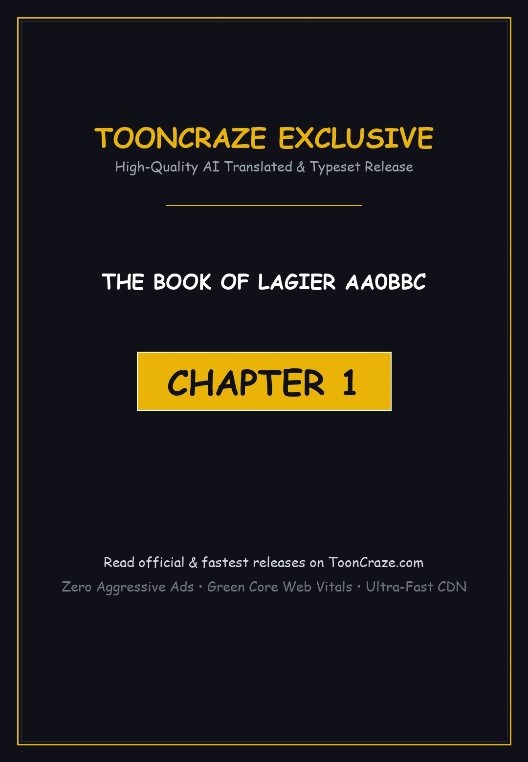 The Book of Lagier Episode 1 - Page 1