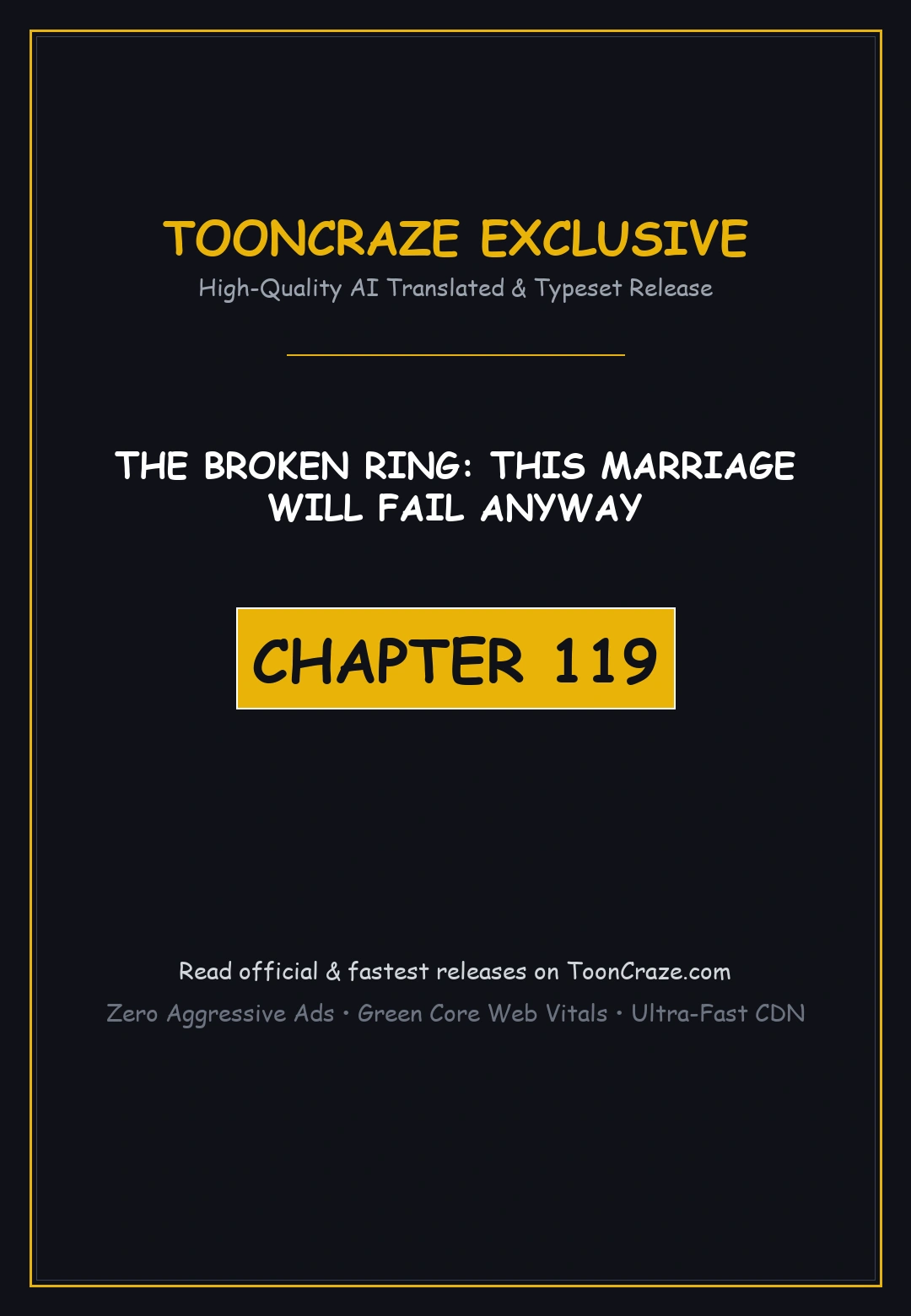The Broken Ring: This Marriage Will Fail Anyway Episode 119 - Page 1
