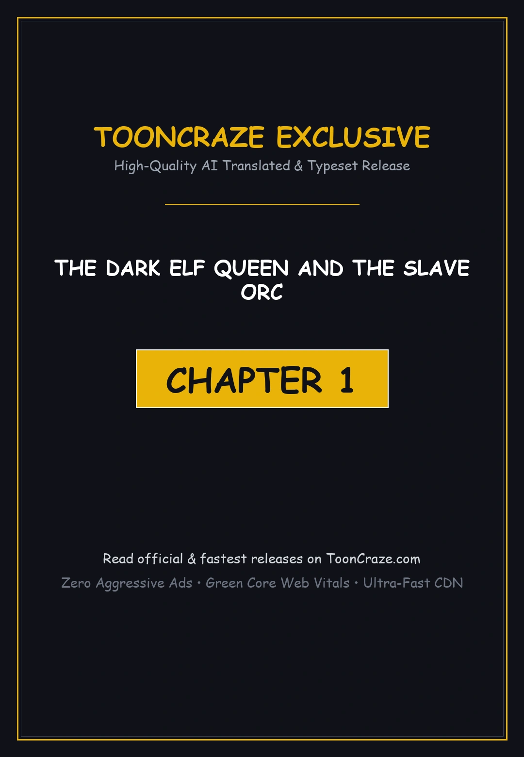 The DARK ELF QUEEN and the SLAVE ORC Episode 1 - Page 1
