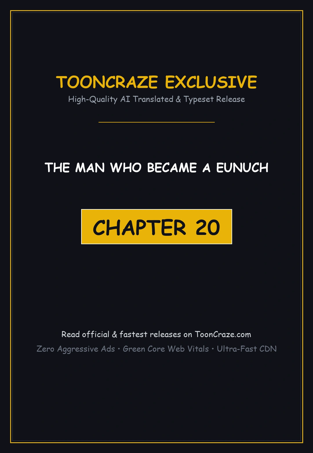 The Man Who Became a Eunuch Episode 20 - Page 1